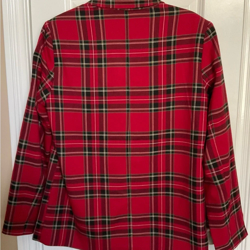 Cato Red Plaid Double-Breasted Blazer - Picture 2 of 2